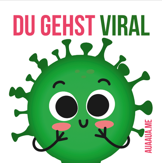 Du gehst viral Virus Sticker
