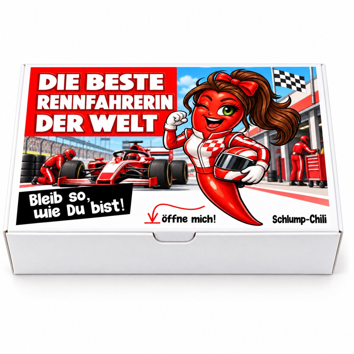 Die schärfste Rennfahrerin der Welt - Ein witziges Geschenk!
