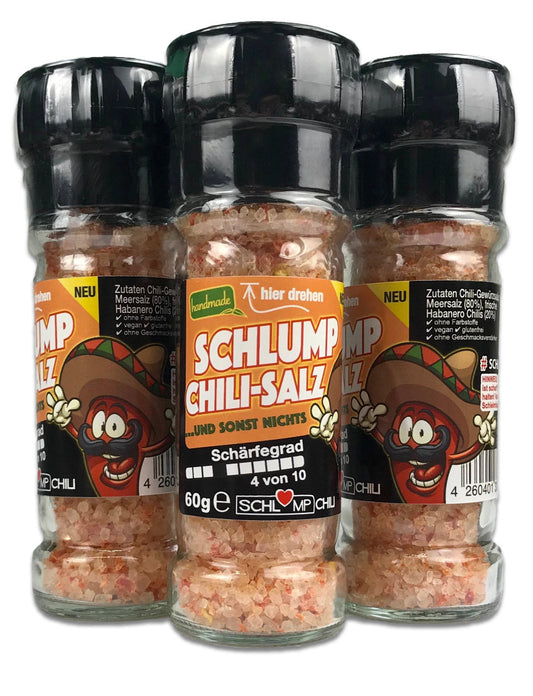 Schlump-Chili Habanero Chilisalz Gewürzmühle