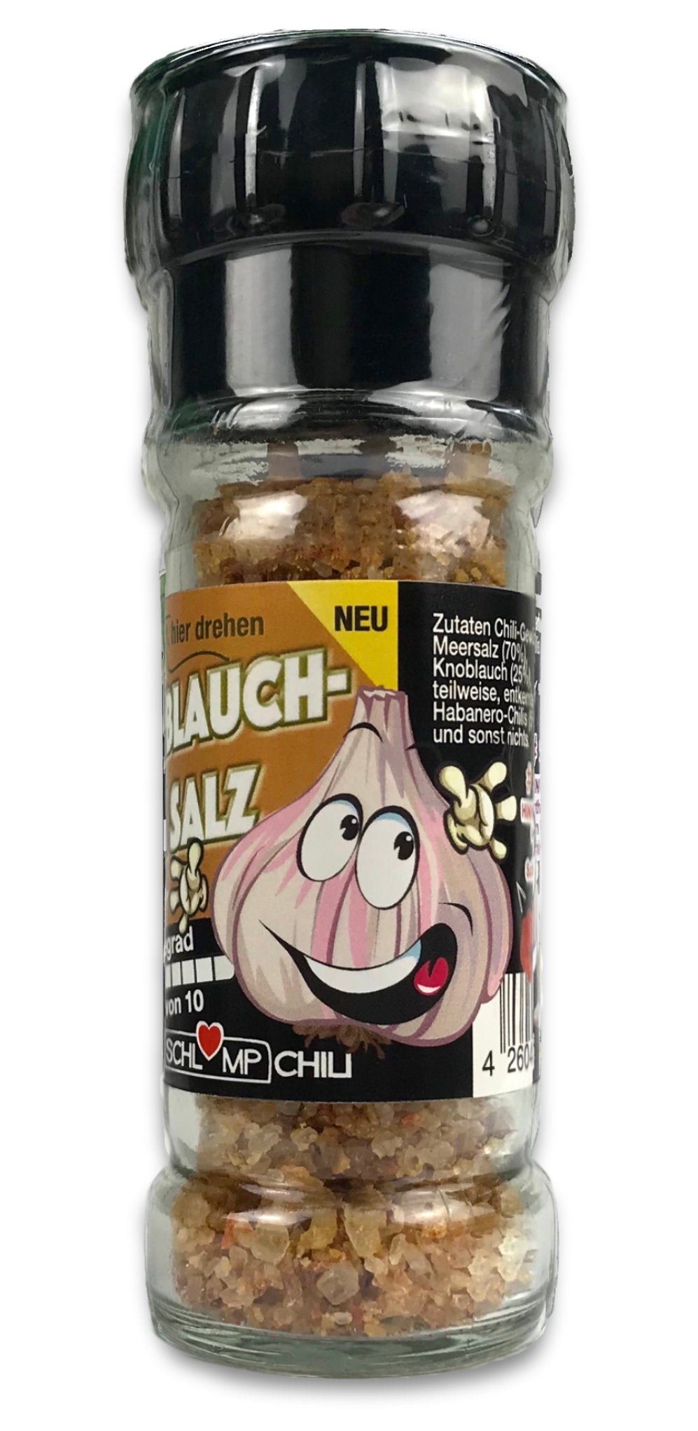 Knoblauch Chilisalz Gewürzmühle