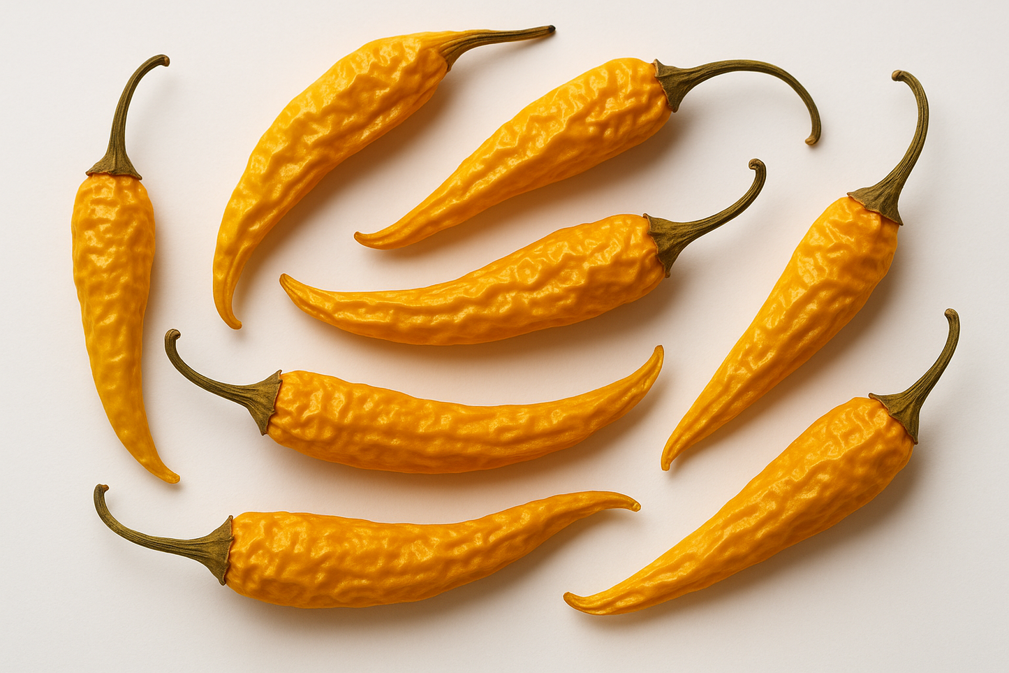 gelbe ganze getrocknete Cayenne Chili