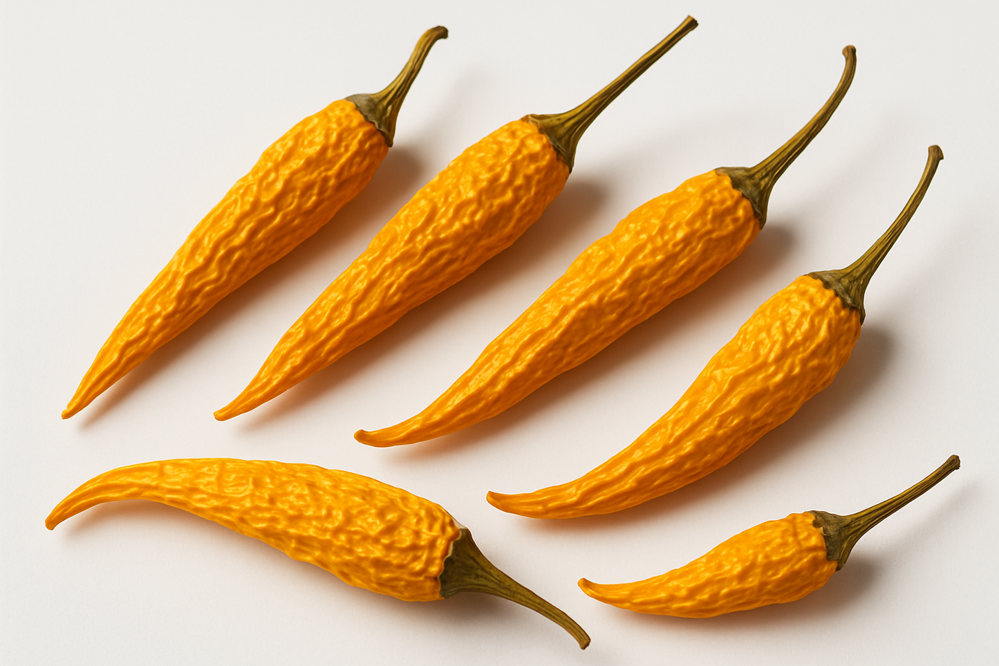 gelbe ganze lange getrocknete Cayenne Chili