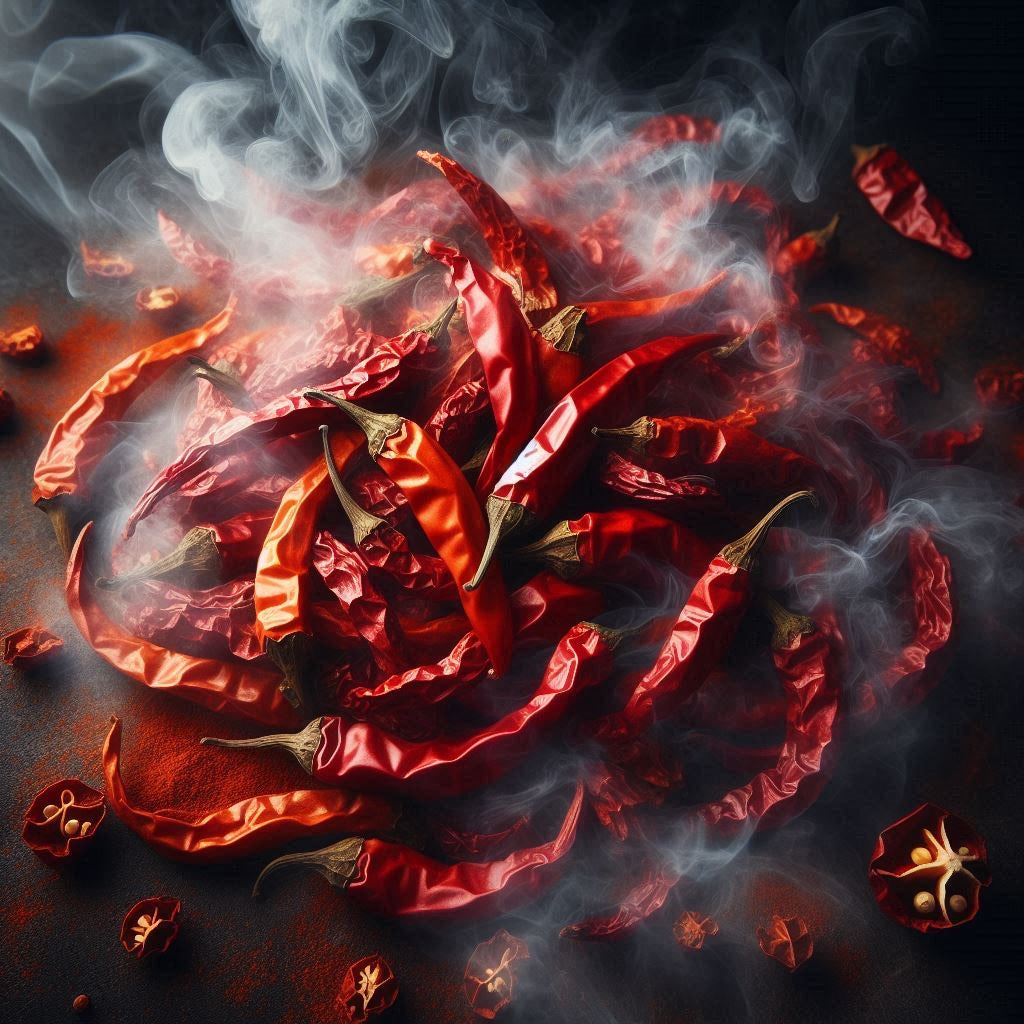Geräucherte Cayenne Chili
