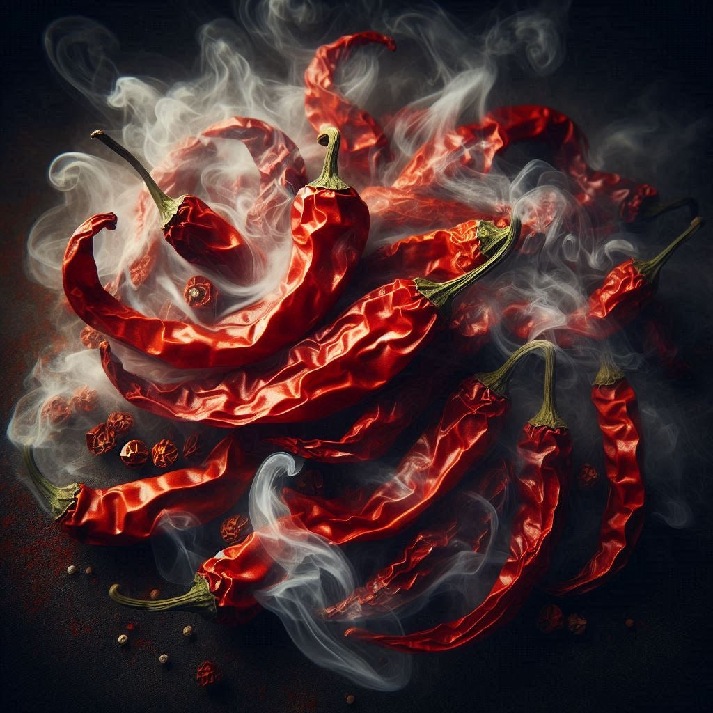 Geräucherte Cayenne Chili