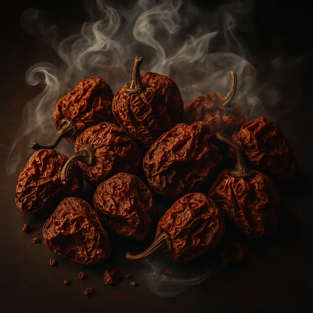 GerÀucherte Habanero Chilis