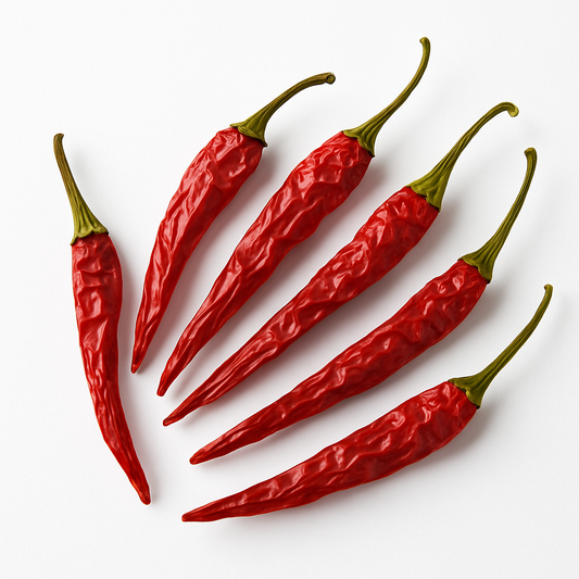 Getrocknete Cayenne Chili ganz