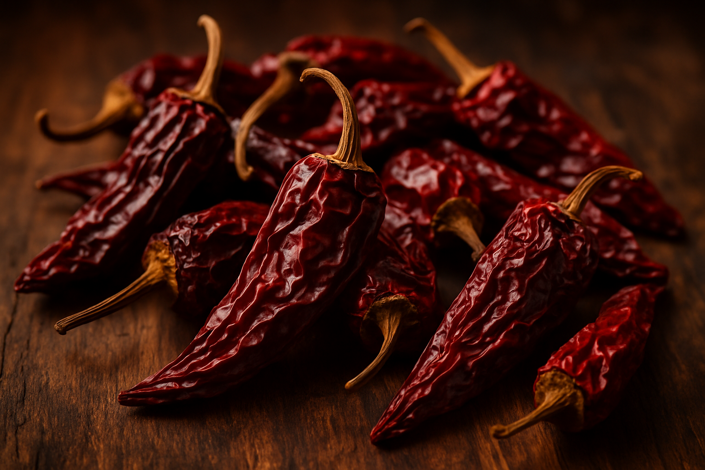 getrocknete geräucherte cayenne chili