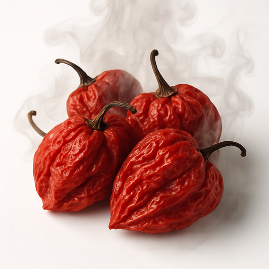 Geräucherte rote ganze Habanero Chili