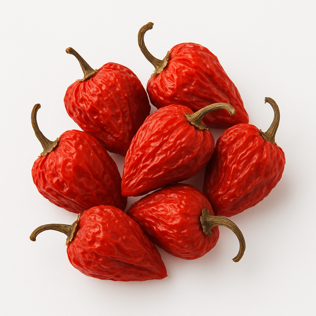 Habanero Chilis getrocknet
