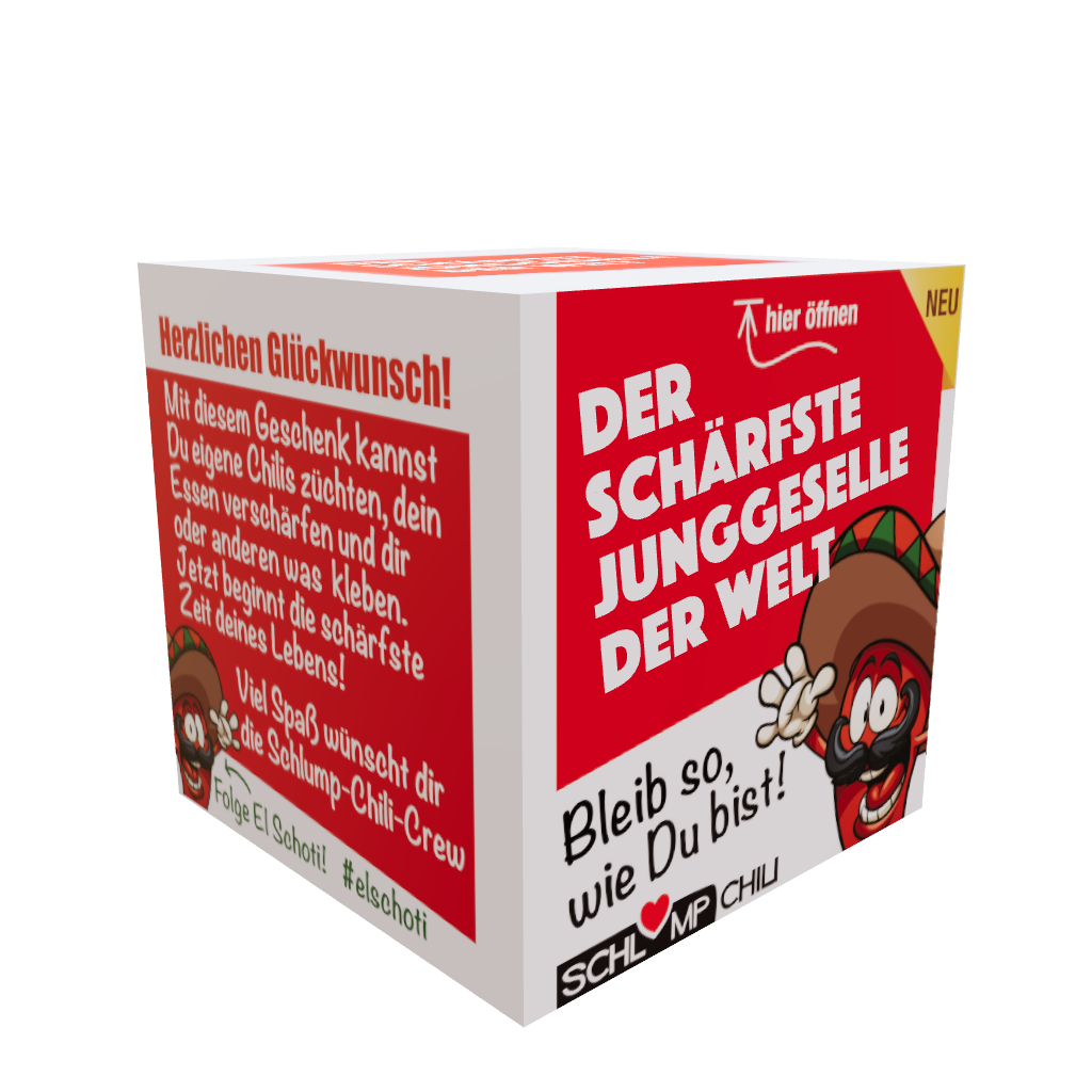 lustiges JGA Geschenk für Junggesellen 3D Ansicht