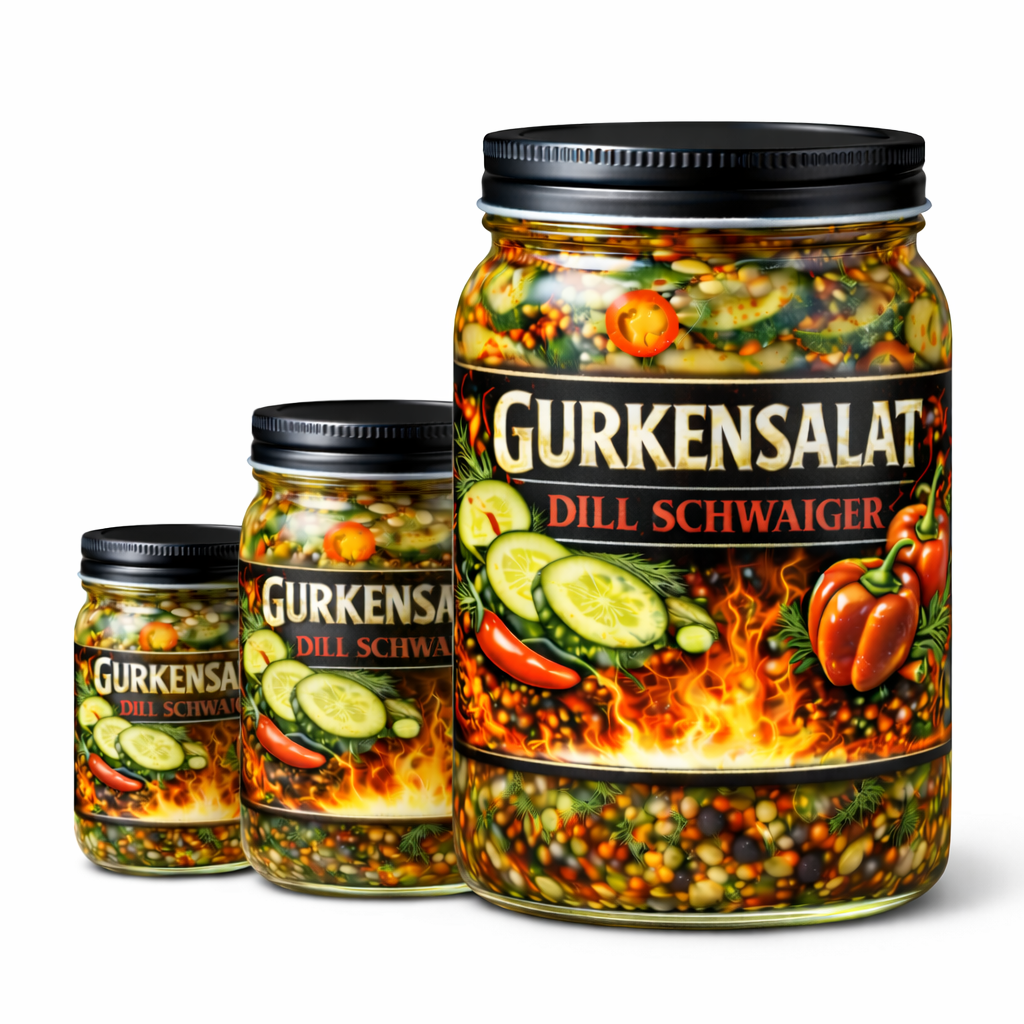 Scharfer Gurkensalat mit Chili "Dill Schweiger"