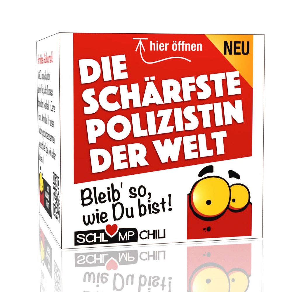 Lustiges Präsent für eine Polizistin zur Polizei Prüfung