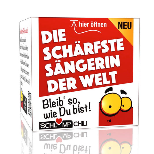 Lustiges Präsent für eine Sängerin