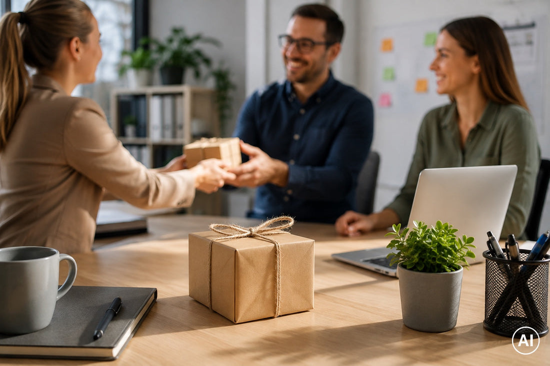 Kollegengeschenk im Büro