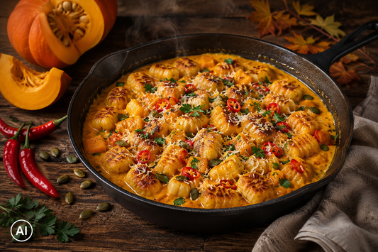 Kürbis Gnocchi mit Chili