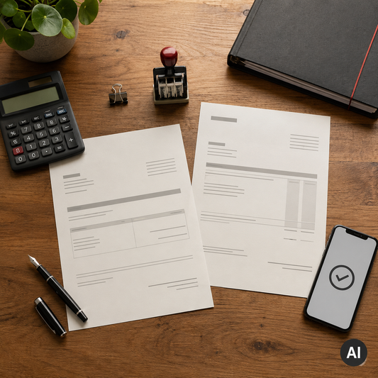 Proforma und Rechnung