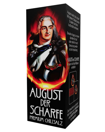 AUGUST DER SCHARFE Habanero-Chilisalz Gewürzmühle 60g