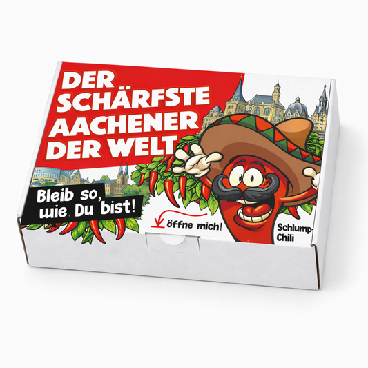 Der schärfste Aachener der Welt – Männer Chili Geschenkset & Souvenir