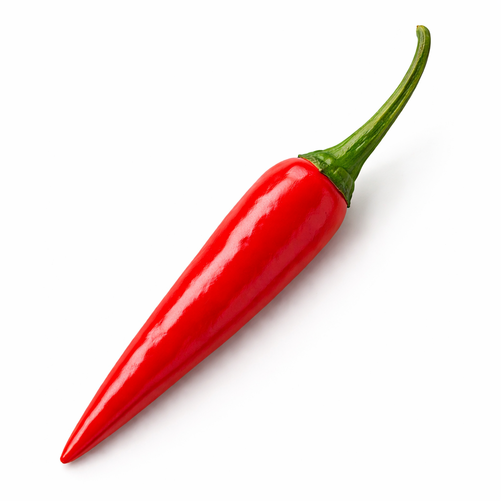 Frische Birds Eye Chilis rot, grün (Piri Piri)