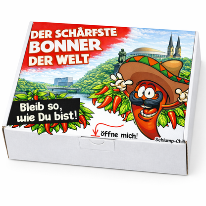 Der schärfste Bonner der Welt – Männer Chili Geschenkset & Souvenir