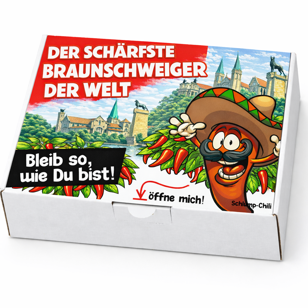 Der schärfste Braunschweiger der Welt – Männer Chili Geschenkset & Souvenir