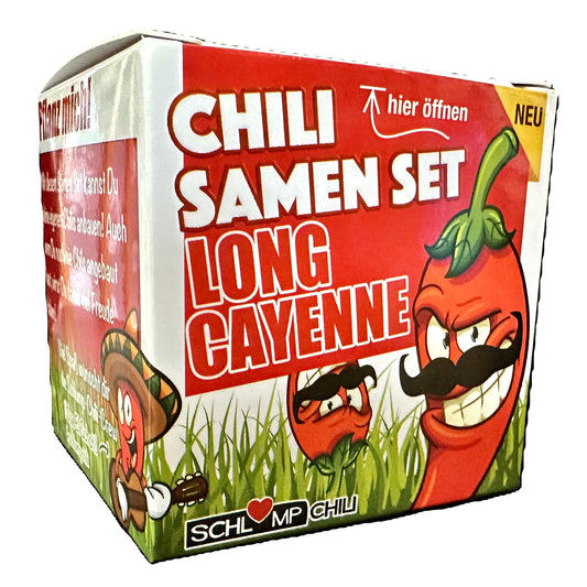 Chili Samen Set Long Cayenne rot