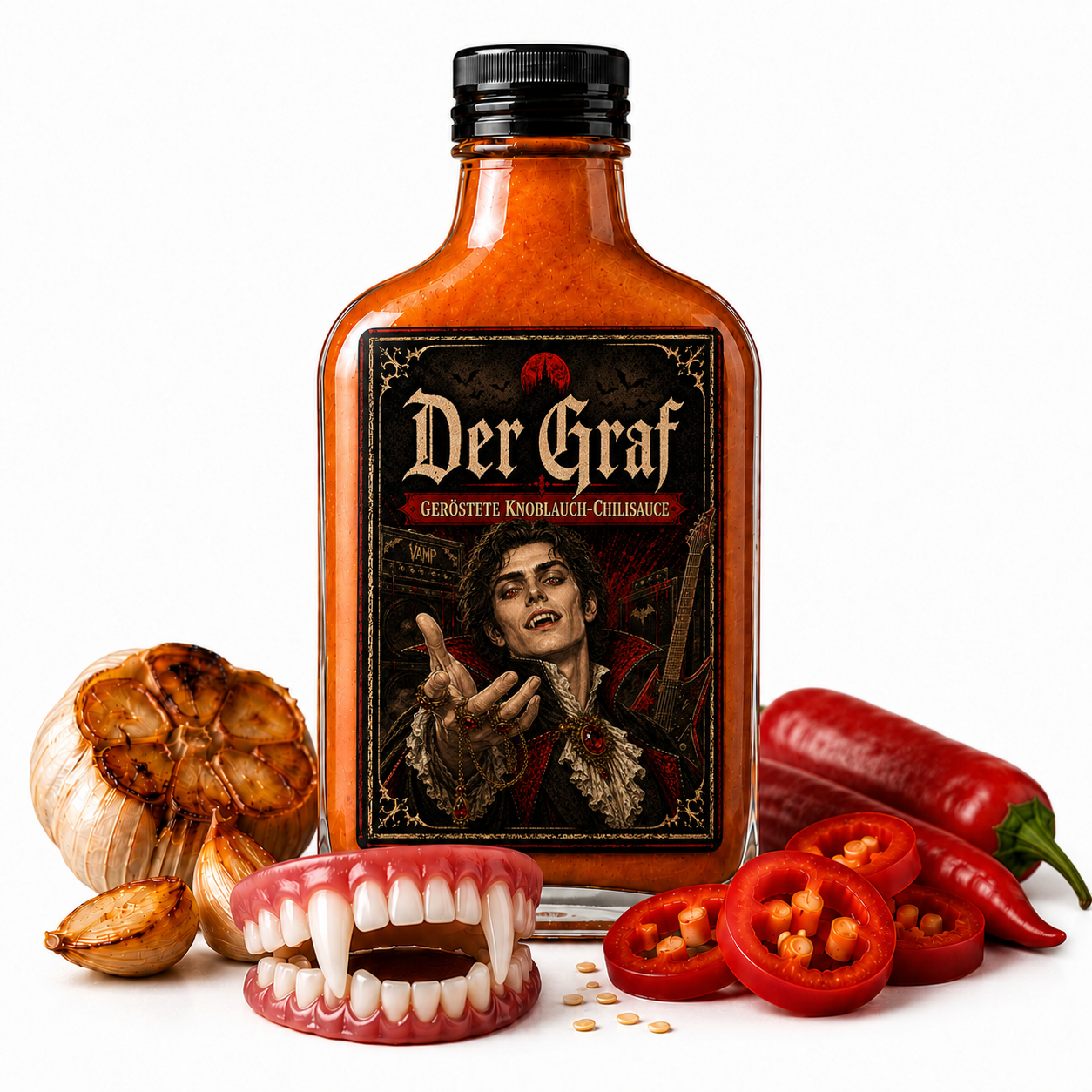 Der Graf – geröstete Knoblauch-Chili-Soße