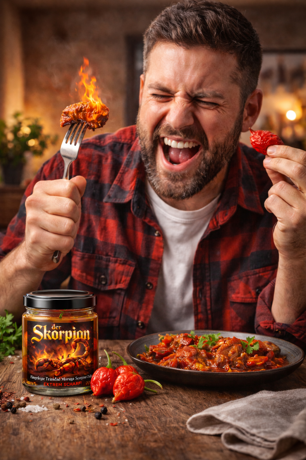 Der Skorpion - Trinidad Moruga Scorpion Chils eingelegt