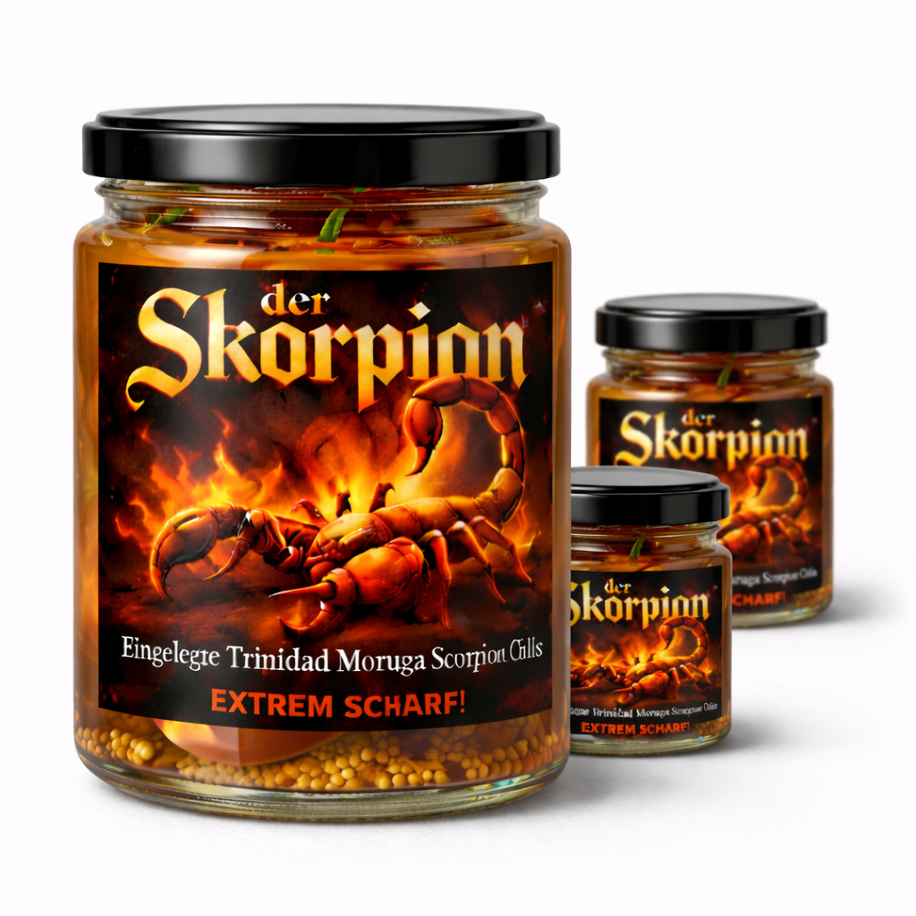 Der Skorpion - Trinidad Moruga Scorpion Chils eingelegt