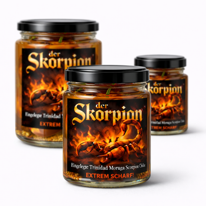 Der Skorpion - Trinidad Moruga Scorpion Chils eingelegt