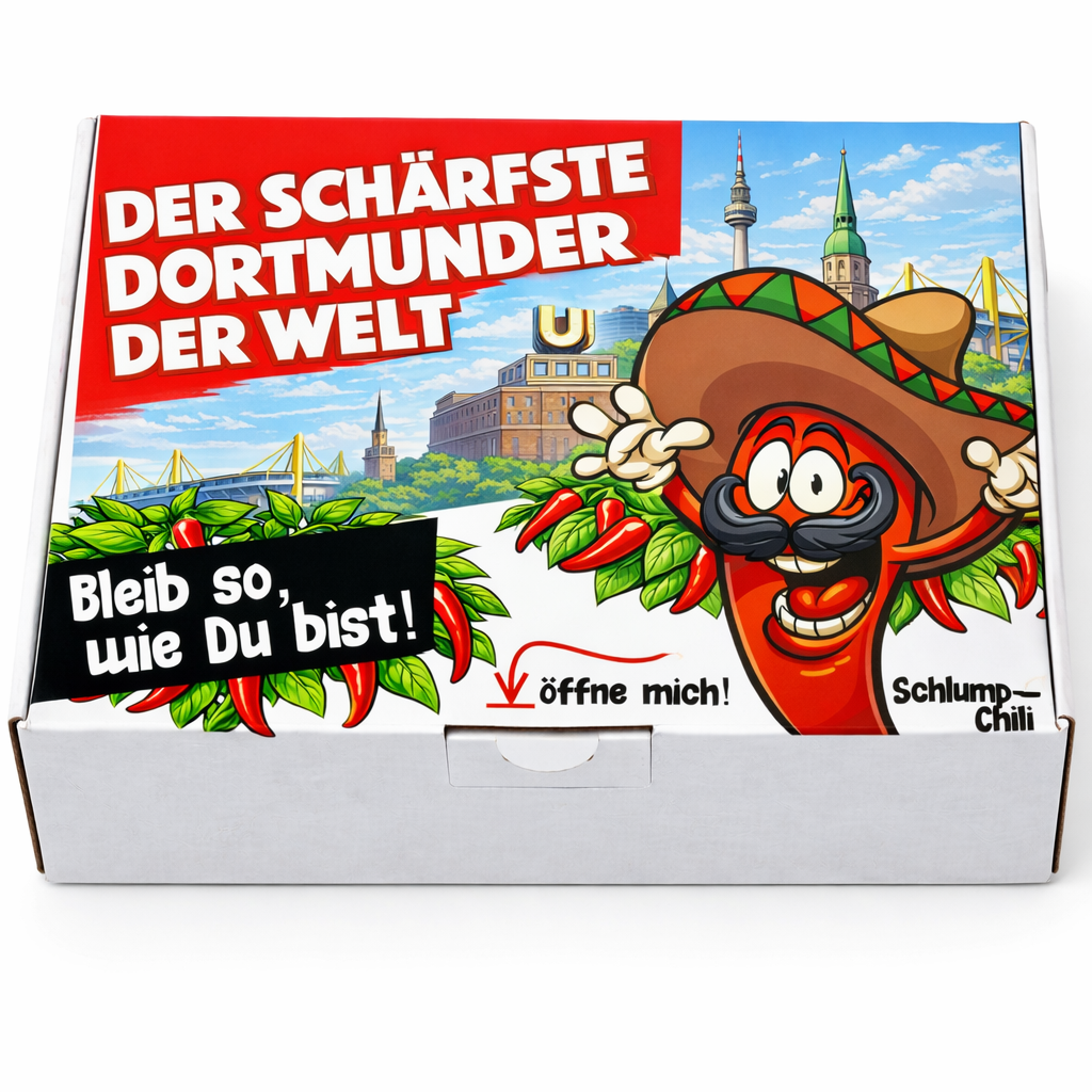 Der schärfste Dortmunder der Welt – Männer Chili Geschenkset & Souvenir