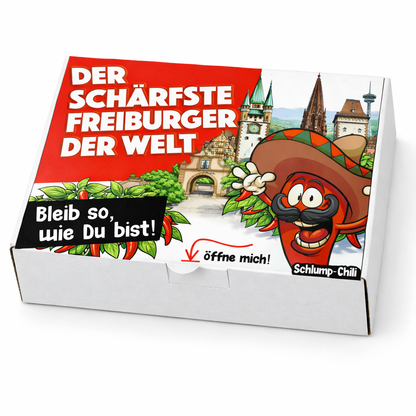 Der schärfste Freiburger der Welt – Männer Chili Geschenkset & Souvenir