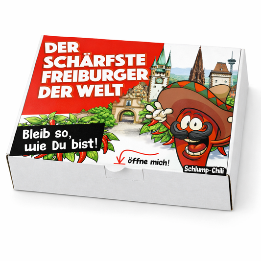 Der schärfste Freiburger der Welt – Männer Chili Geschenkset & Souvenir