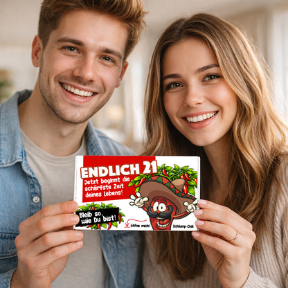 Endlich 21 - Ein cooles Geschenk zum 21. Geburtstag!