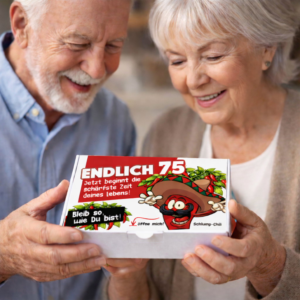 Endlich 75 - Ein witziges Geschenk zum 75. Geburtstag!