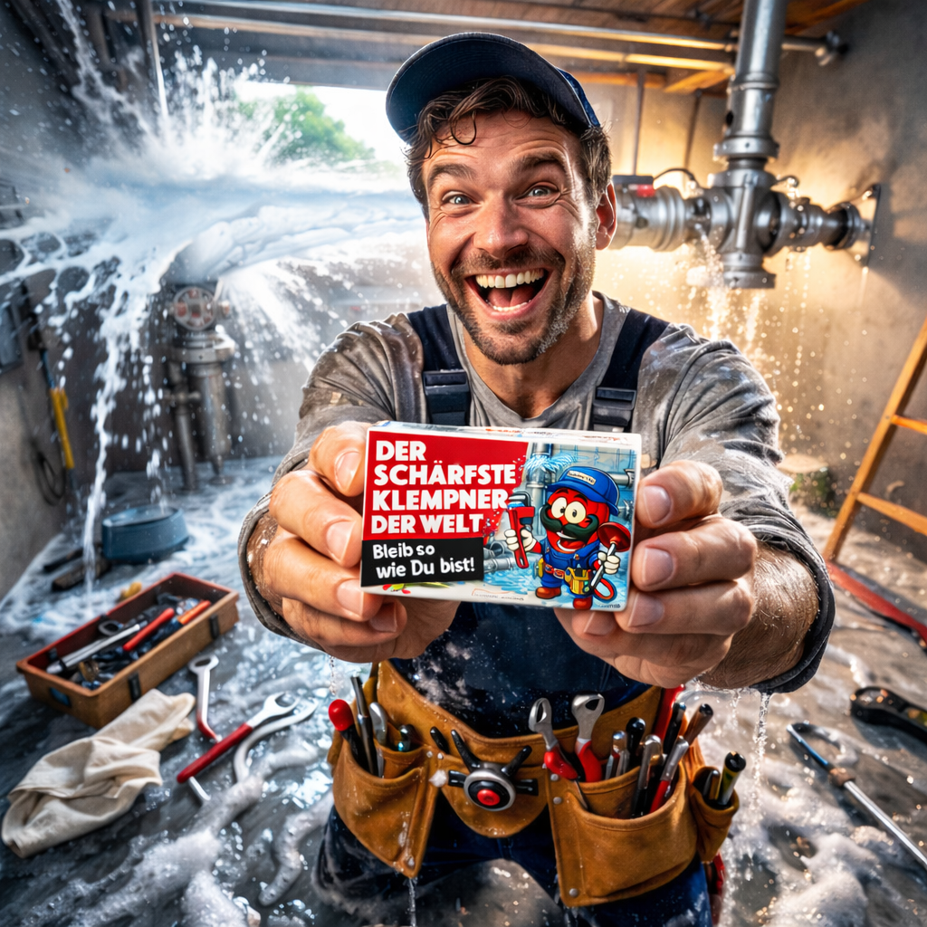 Der Schärfste Klempner der Welt Geschenk z.B. zum Geburtstag, zur bestandenen Gesellen- oder Meisterprüfung