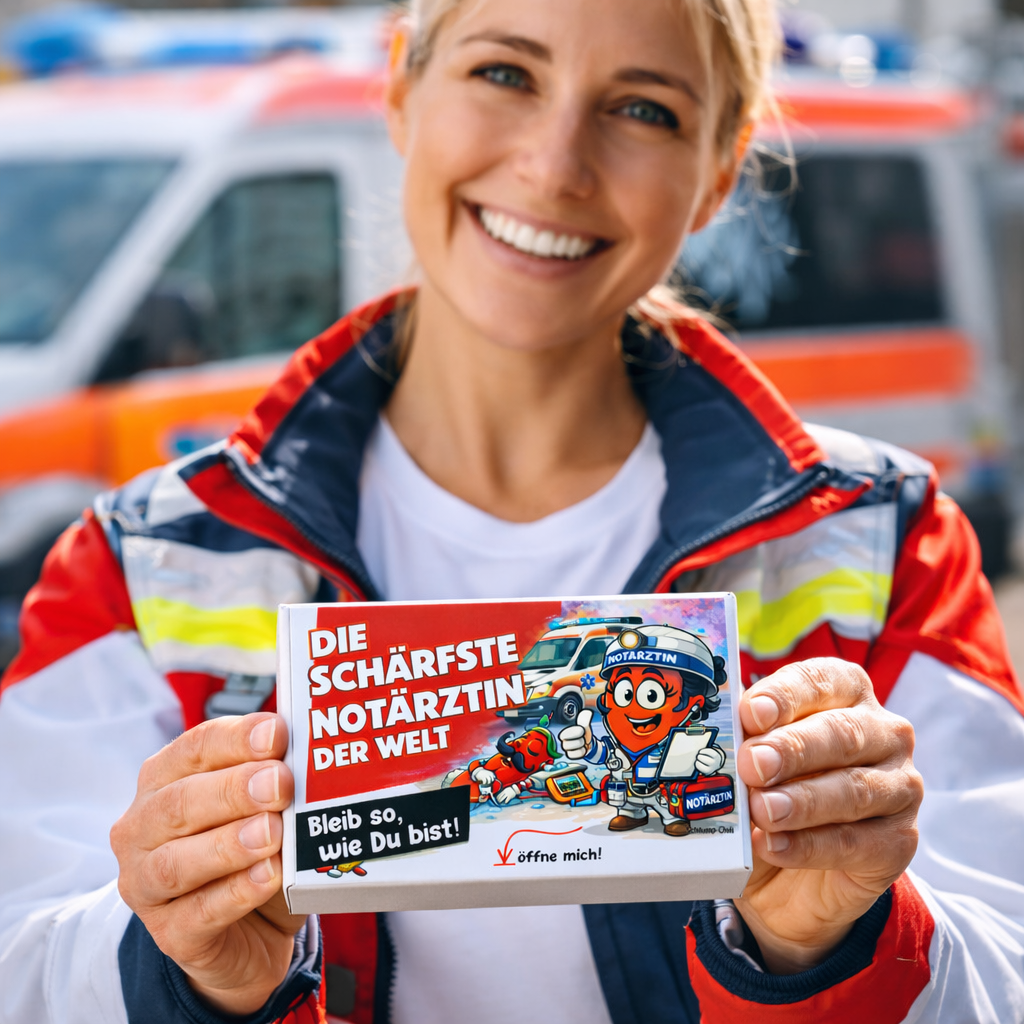 Die schärfste Notärztin der Welt - Ein witziges Sani Geschenk für Rettungskräfte