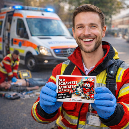 Der schärfste Sanitäter der Welt - Ein witziges Sani Geschenk