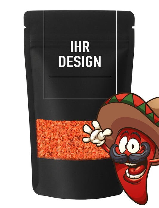 Private Label Gourmet Chili Gewürzsalz mit eigenem Logo (Nur Firmenkunden)