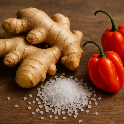 KNÖLLCHEN Ingwer Chili Salz Nachfüllpack für Gewürzsalzmühlen 80g