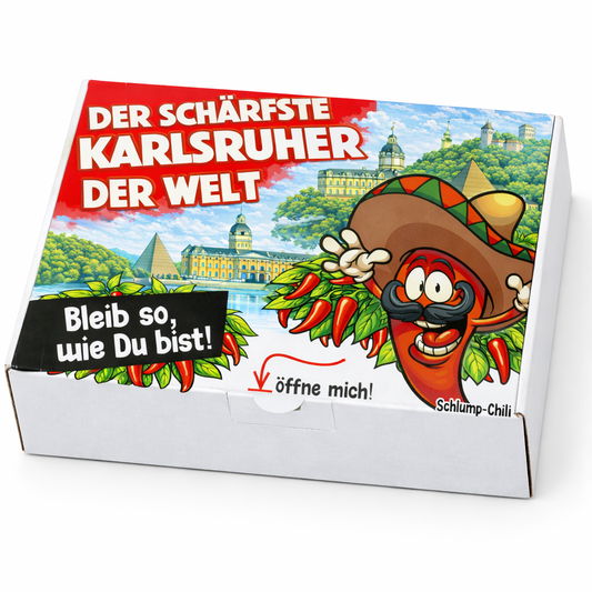 Der schärfste Karlsruher der Welt – Männer Chili Geschenkset & Souvenir