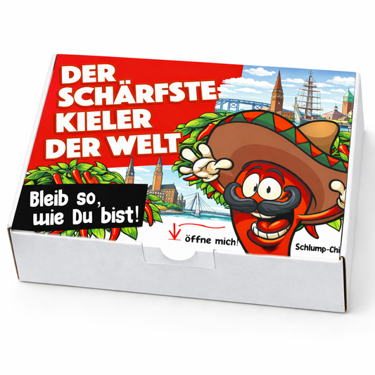 Der schärfste Kieler der Welt – Männer Chili Geschenkset & Souvenir