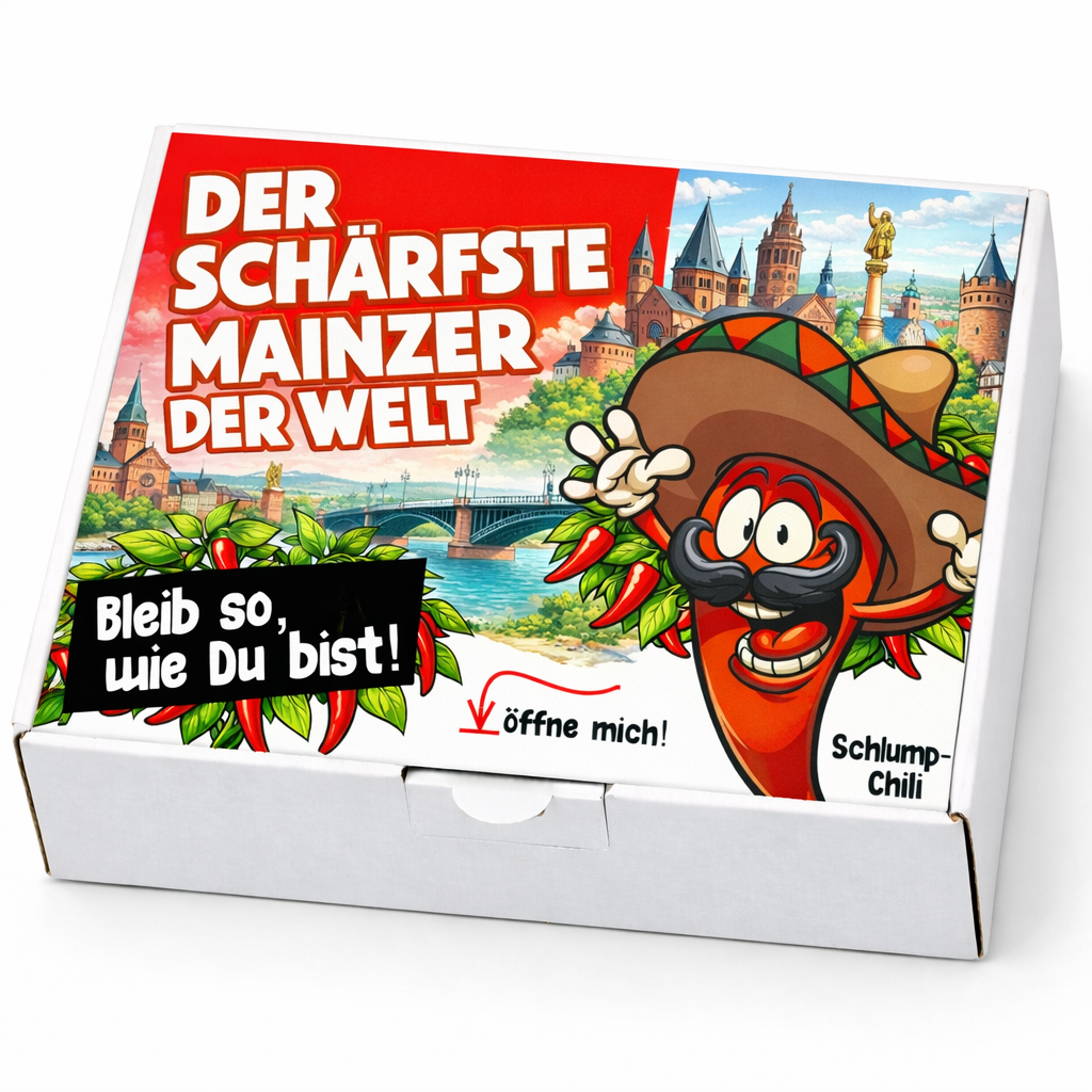 Der schärfste Mainzer der Welt – Männer Chili Geschenkset & Souvenir