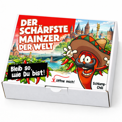 Der schärfste Mainzer der Welt – Männer Chili Geschenkset & Souvenir