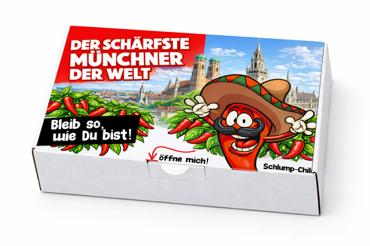 Der schärfste Münchener der Welt – Männer Chili Geschenkset & Souvenir