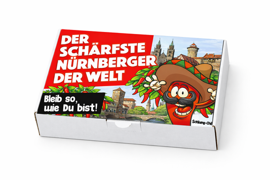 Der schärfste Nürnberger der Welt – Männer Chili Geschenkset & Souvenir