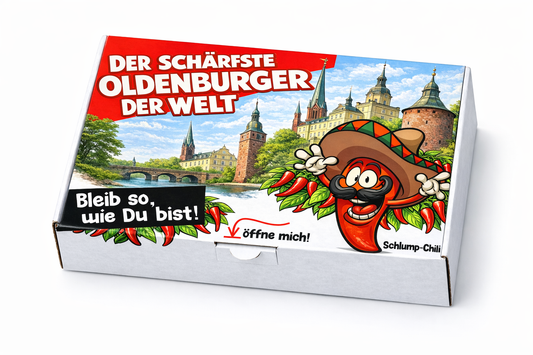 Der schärfste Oldenburger der Welt – Männer Chili Geschenkset & Souvenir