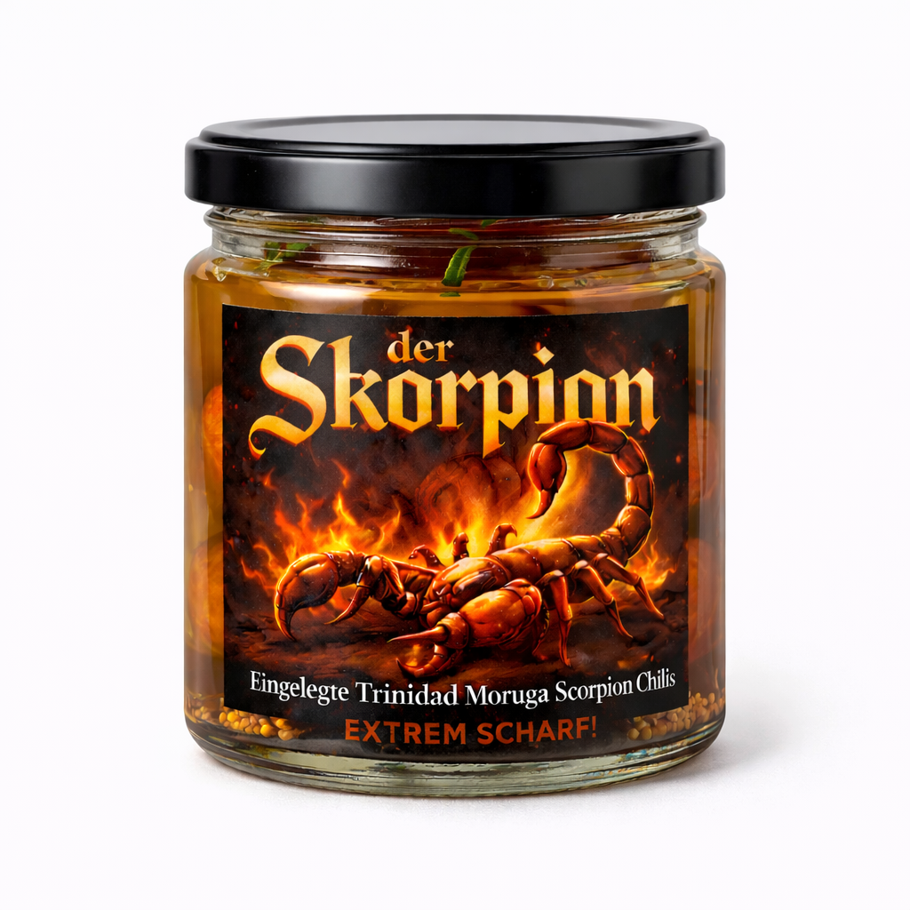 Der Skorpion - Trinidad Moruga Scorpion Chils eingelegt