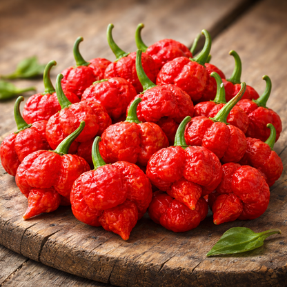 Frische Trinidad Moruga Scorpion Chilis (extrem scharf)