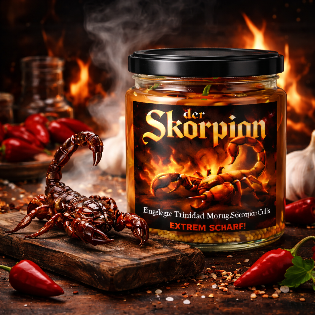 Der Skorpion - Trinidad Moruga Scorpion Chils eingelegt